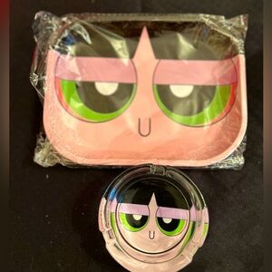 Tray and ashtray set